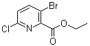 3-溴-6-氯-2-吡啶羧酸乙酯分子结构 (CAS 1065074-97-6)