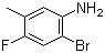 2-溴-4-氟-5-甲基苯胺分子结构 (CAS 1065076-39-2)