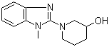 1-(1-甲基-1H-苯并咪唑-2-基)-3-哌啶醇分子结构 (CAS 1065484-45-8)