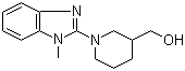 1-(1-甲基-1H-苯并咪唑-2-基)-3-哌啶甲醇分子结构 (CAS 1065484-46-9)