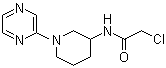 2-氯-N-[1-(2-吡嗪基)-3-哌啶基]乙酰胺分子结构 (CAS 1065484-53-8)