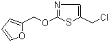 5-(氯甲基)-2-(2-呋喃基甲氧基)噻唑分子结构 (CAS 1065484-88-9)