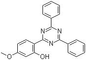 2-(4,6-Diphenyl-1,3,5-triazin-2-yl)-5-(methyloxy)phenol molecular structure (CAS 106556-36-9)