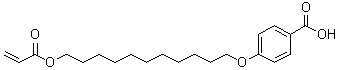 4-(11-Acryloyloxyundecyloxy)benzoic acid molecular structure (CAS 106620-90-0)