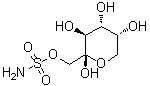beta-D-吡喃果糖 1-氨基磺酸酯分子结构 (CAS 106881-42-9)