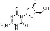 6-氨基-3-(2-脱氧-beta-D-赤式-呋喃戊糖基)-1,3,5-三嗪-2,4(1H,3H)-二酮分子结构 (CAS 106966-55-6)
