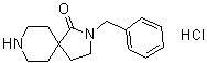 2-苄基-2,8-二氮杂螺[4.5]癸烷-1-酮盐酸盐分子结构 (CAS 1070166-08-3)
