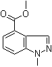 1-甲基-1H-吲唑-4-羧酸甲酯分子结构 (CAS 1071428-42-6)