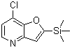 7-氯-2-(三甲基硅烷基)呋喃并[3,2-b]吡啶分子结构 (CAS 1071540-51-6)
