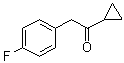 1-Cyclopropyl-2-(4-fluorophenyl)ethanone molecular structure (CAS 1071842-61-9)