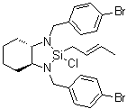 (3aS,7aS)-1,3-Bis[(4-bromophenyl)methyl]-2-(2E)-2-buten-1-yl-2-chlorooctahydro-1H-1,3,2-benzodiazasilole molecular structure (CAS 1072220-37-1)