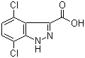 4,7-二氯-1H-吲唑-3-甲酸分子结构 (CAS 1072429-95-8)