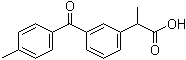 alpha-甲基-3-(4-甲基苯甲酰基)苯乙酸分子结构 (CAS 107257-20-5)