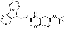 N-[(9H-Fluoren-9-ylmethoxy)carbonyl]-2-methyl-L-aspartic acid 4-(1,1-dimethylethyl) ester molecular structure (CAS 1072845-47-6)
