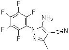 5-氨基-3-甲基-1-(2,3,4,5,6-五氟苯基)-1H-吡唑-4-甲腈分子结构 (CAS 1072944-84-3)