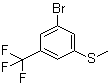 1-Bromo-3-(methylthio)-5-(trifluoromethyl)benzene molecular structure (CAS 1072944-92-3)