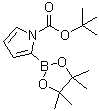 1-(叔丁氧羰基)-1H-吡咯-2-硼酸频哪醇酯分子结构 (CAS 1072944-98-9)