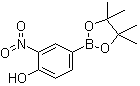 4-羟基-3-硝基苯硼酸频哪醇酯分子结构 (CAS 1072945-08-4)