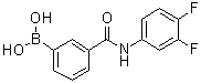 [3-[[(3,4-Difluorophenyl)amino]carbonyl]phenyl]boronic acid molecular structure (CAS 1072946-15-6)
