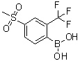 [4-(甲基磺酰基)-2-(三氟甲基)苯基]硼酸分子结构 (CAS 1072946-16-7)