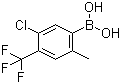 [5-Chloro-2-methyl-4-(trifluoromethyl)phenyl]boronic acid molecular structure (CAS 1072946-33-8)