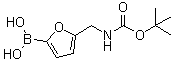 N-[(5-硼酸基-2-呋喃基)甲基]氨基甲酸叔丁酯分子结构 (CAS 1072946-49-6)
