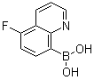 (5-Fluoro-8-quinolinyl)boronic acid molecular structure (CAS 1072951-45-1)