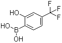 [2-Hydroxy-4-(trifluoromethyl)phenyl]boronic acid molecular structure (CAS 1072951-50-8)