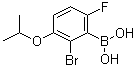 [2-溴-6-氟-3-(异丙氧基)苯基]硼酸分子结构 (CAS 1072951-75-7)