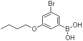 (3-溴-5-丁氧基苯基)硼酸分子结构 (CAS 1072951-84-8)
