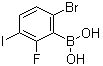 (6-Bromo-2-fluoro-3-iodophenyl)boronic acid molecular structure (CAS 1072951-90-6)