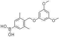 [4-[(3,5-Dimethoxyphenoxy)methyl]-3,5-dimethylphenyl]boronic acid molecular structure (CAS 1072951-94-0)