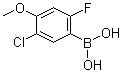 (5-Chloro-2-fluoro-4-methoxyphenyl)boronic acid molecular structure (CAS 1072952-18-1)