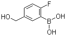 [2-氟-5-(羟甲基)苯基]硼酸分子结构 (CAS 1072952-25-0)