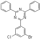 2-(3-Bromo-5-chlorophenyl)-4,6-diphenyl-1,3,5-triazine molecular structure (CAS 1073062-42-6)