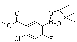 4-Chloro-2-fluoro-5-(methoxycarbonyl)phenylboronic acid pinacol ester molecular structure (CAS 1073339-13-5)