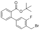 4'-Bromomethyl-3'-fluorobiphenyl-2-carboxylic acid t-butyl ester molecular structure (CAS 1073549-04-8)