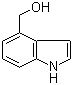 吲哚-4-甲醇分子结构 (CAS 1074-85-7)