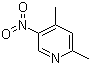 2,4-二甲基-5-硝基吡啶分子结构 (CAS 1074-99-3)