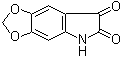 5H-1,3-二氧杂环戊烯并[4,5-f]吲哚-6,7-二酮分子结构 (CAS 107583-34-6)