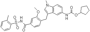 Zafirlukast molecular structure (CAS 107753-78-6)