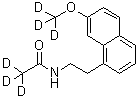 N-[2-[7-(Methoxy-d<sub>3</sub>)-1-naphthalenyl]ethyl]acetamide-2,2,2-d<sub>3</sub> molecular structure (CAS 1079389-42-6)