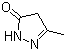 3-甲基-2-吡唑啉-5-酮分子结构 (CAS 108-26-9)