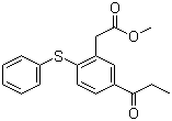 5-(1-Oxopropyl)-2-(phenylthio)benzeneacetic acid methyl ester molecular structure (CAS 108051-48-5)