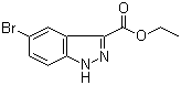 5-溴-1H-吲唑-3-甲酸乙酯分子结构 (CAS 1081-04-5)