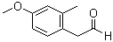 4-甲氧基-2-甲基苯乙醛分子结构 (CAS 1081798-35-7)