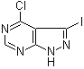 4-Chloro-3-iodo-1H-pyrazolo[3,4-d]pyrimidine molecular structure (CAS 1082950-96-6)