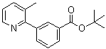 3-(3-甲基-2-吡啶基)苯甲酸叔丁酯分子结构 (CAS 1083057-12-8)