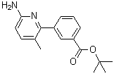 3-(6-氨基-3-甲基吡啶-2-基)苯甲酸叔丁酯分子结构 (CAS 1083057-14-0)