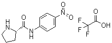 (2S)-N-(4-硝基苯基)-2-吡咯烷甲酰胺单(三氟乙酸)盐分子结构 (CAS 108321-19-3)